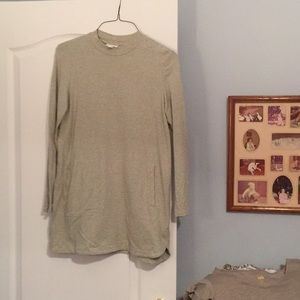 Tunic mock neck top